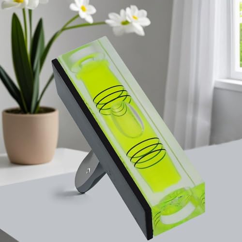 High precision mini bubble, double line small level bubble, three line flat ball level, household ruler can be turned 180 degrees (Magnetic, 55 * 17 * 15mm（4PCS)) - size: 55*17*15mm（4PCS)