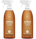 Method Daily Wood Cleaner, Plant-Based Formula that Cleans Shelves, Tables, and Other Wooden Surfaces While Removing Dust & Grime, Almond Scent, 828 ml Spray Bottles, Packaging May Vary (Pack of 2) - size: 28 Fl Oz (Pack of 2)
