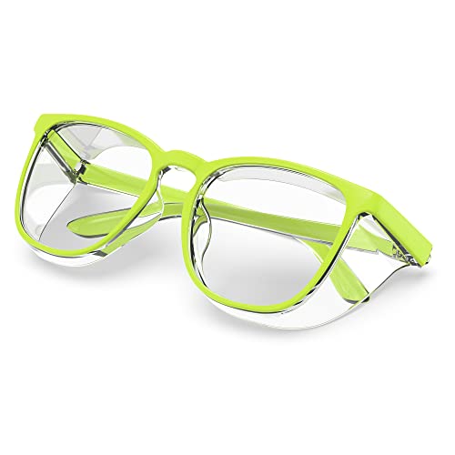 Stylish Safety Glasses, Clear Anti-Fog Anti-Scratch Protective Glasses For Men And Women - color: Apple Green