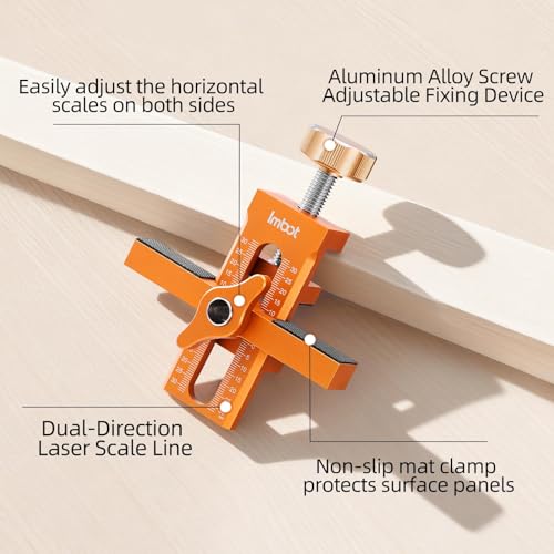 Imbot Cabinet Doors Aluminum Adjustable Positioner for Frameless Face Frame - style: Single-hole