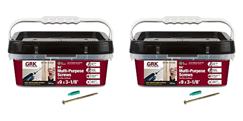 GRK 121050#9x3-1/8 Star Drive Bugle Head Climatek Steel R4 Multi-Purpose Screws, 1440/Box - size: #9 x 3-1/8" 1440 count
