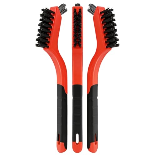 Nylon Brush Set, Small Brushes for Cleaning, Dual Head Crevice Brush, 3-Pc. - size: 3PCS Nylon Brushes