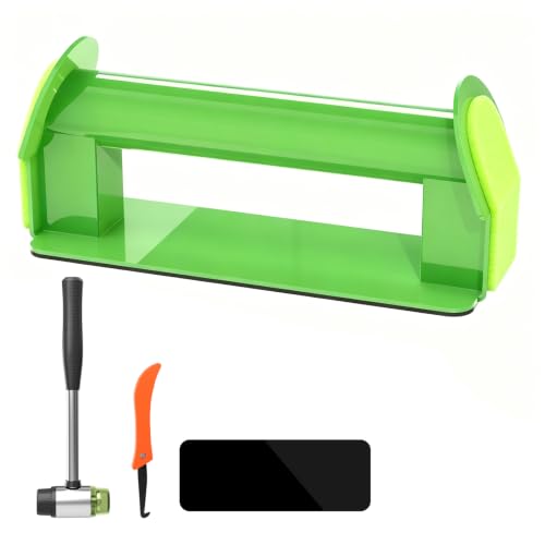 Floor Gap Fixer Tool Heavy Duty, Floor Gap Repair Tool Made of Iron with Sticky Pad、Crack Cleaner and Hammer. Flooring Tools Kit for Laminate, Vinyl Plank, Hardwood
