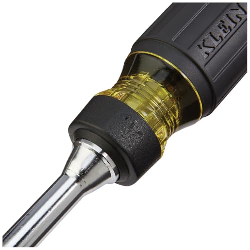 Klein Tools 32305 Multi-bit Ratcheting Screwdriver, 15-in-1 Tool with Phillips, Slotted, Square, Torx and Combo Bits and 1/4-Inch Nut Driver - size: 15-in-1, Standard