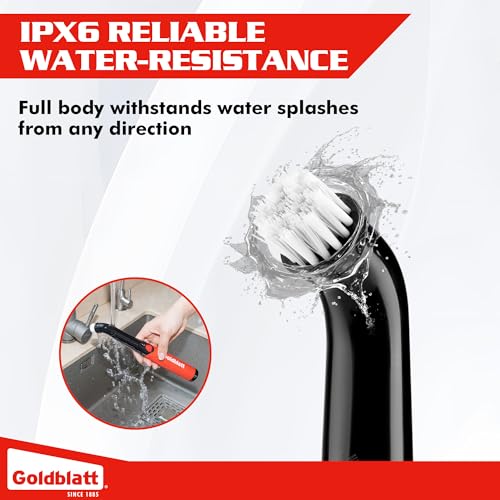 Goldblatt Rubber Mallet 16 oz. Low Recoil Rubber Hammer & Goldblatt Cordless Electric Spin Scrubber