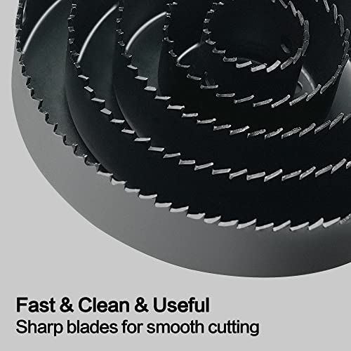 GMTOOLS Hole Saw Set, 19Pcs Hole Saw Kit with General Purpose 3/4" to 5"(19-127mm) Saw Blades, Mandrels, Drill Bits, Installation Plate, Hex Key with Storage Case, Idear for Wood, Plywood, PVC Board - style: Hole Saw 19pcs