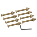 PATIKIL 8 Set Bunk Bed Bolts and Nuts Kit, M8x70mm Furniture Bolts Hex Drive Socket Cap Hardware Replacement for Beds Headboards Chairs - size: M8x70mm