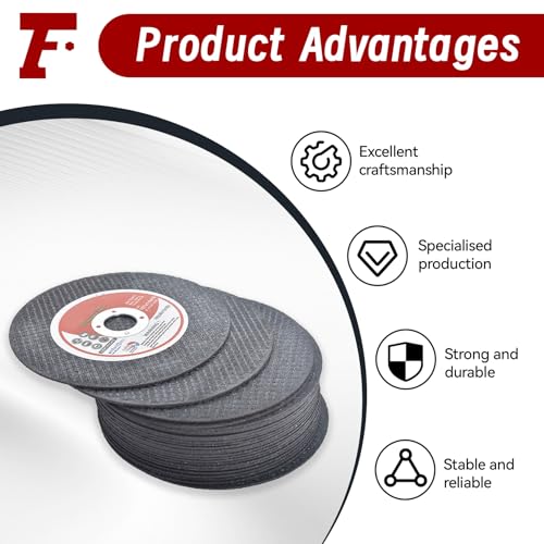 100 Pack 4" x.040 x5/8" Cut Off Wheel - Metal & Stainless Steel Thin Cutting Discs - size: 100pcs 4"*0.040"*5/8"