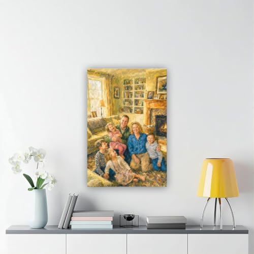 Thick Watercolor Style Portrait Canvas from Photo to Art - color: Thick Watercolor