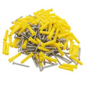 Drywall Anchors and Screws Kit, 100 Pcs, #4-#6 7/8" Yellow - size: 7/8"
