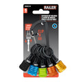 Railer 5pc Multi-Color Keychain Bit Holder, 1/4 Inch Hex Shank Quick Change - color: Multi-Color