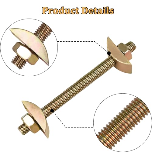 13 Pcs Furniture Fastening Connectors with Wrench,Countertop Connector,Table Top Fasteners for Butcher Blocks, Tables, and Bed Frames with Bolt and Nut Hardware, Draw Bolts, and Miter Bolts