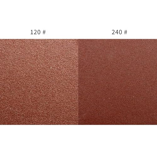 Coceca 50pcs Mouse Detail Sander Sandpaper Sanding Sheets 35pcs 120Grits & 15pcs 240Grits for Sanding Polishing - style: 50pcs: 35pcs 120grit+15pcs 240grit