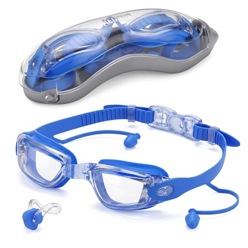 Aegend Swim Goggles, Swimming Goggles No Leaking Full Protect Adult Youth - color: Blue