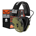 PROHEAR Electronic Ear Protection for Shooting with 4X Sound Amplification, Gun Range Hearing Protection Muffs, NRR 23dB Noise Reduction Headphones for Hunting, Green - style: Electronic-green
