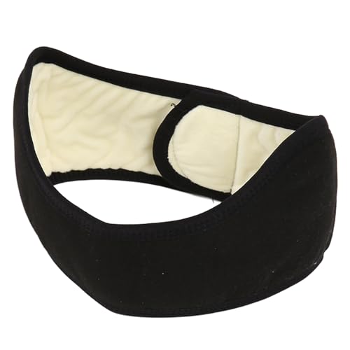 Agatige Sleep Ear Muffs, Soundproof Sleep Earmuff Headband Sleeping Noise Cancelling Ear Wrap Muffs Winter Women Sleep Mask - color: Black