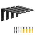 10"x 6"Shelf Brackets,L Shelf Brackets,max Load 300lbs, Vertical Angle, Premium Alloy Metal Heavy Duty Shelf Bracket, high Strength Mounting Hardware Included, Corner Brace Joint,Pack of 4. - size: 10 Inch x 6 Inch