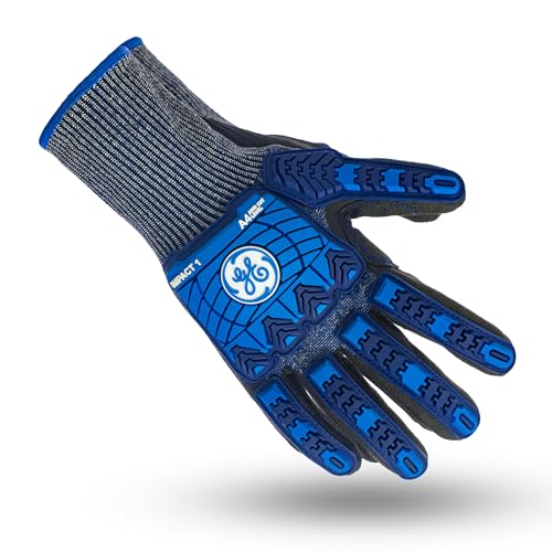 GE TPR Impact Level 1 Gloves, Micro Foam Nitrile Dipped, ANSI Cut 4, 13 GA - size: X-Large