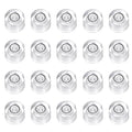 HARFINGTON 20pcs Circular Bubble Spirit Level 8x5.5mm Mini Round Bubble Spirit Level Little Measuring Layout Tools for TV Industrial Carpentry Picture Frame, White/Black - color: White/Black, size: 8x5.5mm