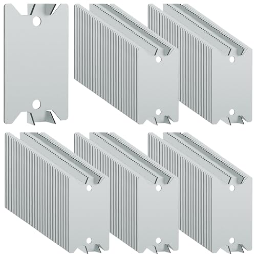 Nail Plates for Wood Studs 1.5 x 2.5 Inch Nail Stud Guards with Sharp Pointed Prongs Electrical Wire Stud Plate Protector Nail Stopper for Plumbing and Wiring Protection - 200Pack - size: 1.5" x 2.5" - 200 Pack