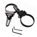 Universal-Fit 360 Adjustable 2.0" Tubular Clamp Mounts for Offroad LED Light Bar - Easy Positioning on Trucks & SUV Tube Surface, High-Grade Light Weight Aluminum, Black Sleek Finish, 2 PCS Set - size: 2"(51mm)