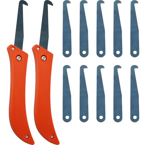 ZCZQC 12PCS Grout Removal Tool Includes 2 Grout Removing Saws and 10 Grout Removing Knives 0.7mm Ceramic Tile Grout Cleaning Tool Kit for Kitchen Bathroom Bedroom Corner Gap Edge Kit
