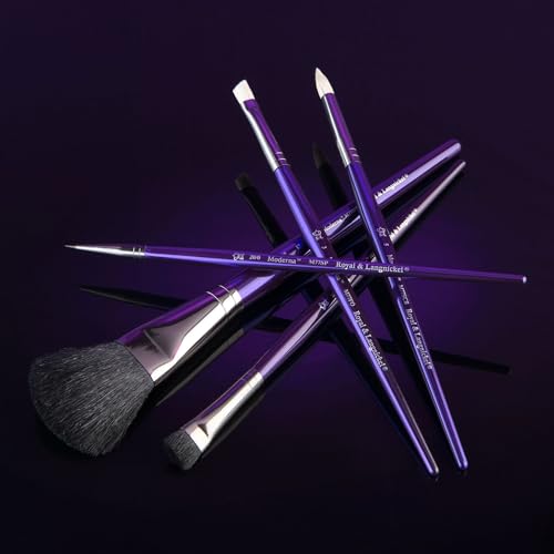 Royal & Langnickel Moderna, 5pc Black Mop Variety Brush Set for All Painting Mediums, Includes - Mop, Scruffy, Scrubber, Foliage & Spotter Brushes - style: Black Mop Variety