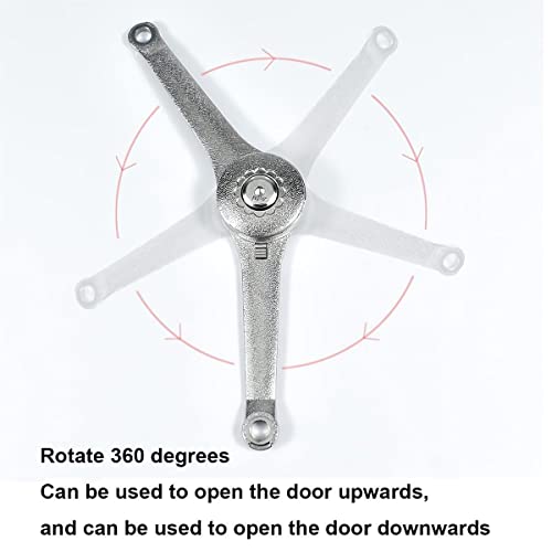Qrity 2 PCS Adjustable Lift Up Stay Support Hinge - Bidirectional Operation - Support Up to 20KG - Opening Angle 75/90/110 - size: 2 PCS(New Version)