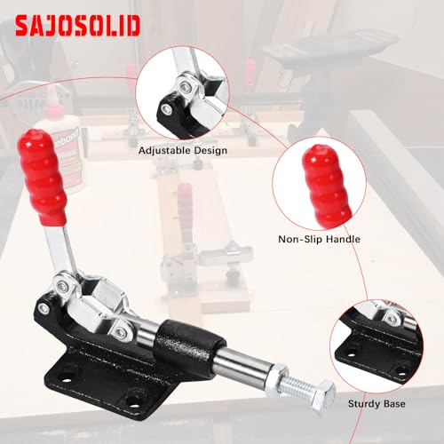 4-Pack, 304C Push Pull Toggle Clamp, 500 lb Holding Capacity - style: 304C,4PK
