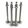 Bolt Fullerkreg 5/16-18x5 Stainless Steel Hex Head Screws Bolts - size: (5 Sets) 5/16x5"
