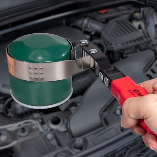 Spurtar 5pcs Swivel Oil Filter Wrench Set 12" Oil Filter Removal Tool - size: 5-Piece Set: 2-3/4" - 5-1/4"