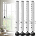 Small Adjustable Window Security Bar, 11-18 Inch, White, 4 Pack - color: White - 4 Pack