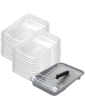 Bates- Paint Tray Set, 9 Inch, 22 pcs, 1x 9 Inch Paint Roller Tray, 20x Disposable Plastic Liners & 1x Roller Frame - size: 22 pcs