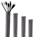 StangH Cable Management Sleeve Organizer Kit, 19 Inch, 4 Pieces -Grey - color: Grey, size: 19"L x 3.5"W-4PACKS