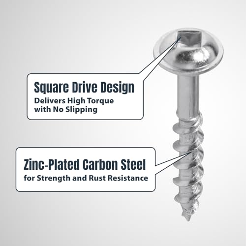 POWERTEC 72498 Single Pocket Hole Jig Kit for Woodworking - with Drill Bit, Driver Bit, Hex Key, Stop Collar and 150 PK Pocket Hole Screws, Maxi-Loc Head, #2 Square Drive, 1-1/4" Coarse Thread - style: SinglePocket Hole Jig w/ 1-1/4" Screws (150PK)