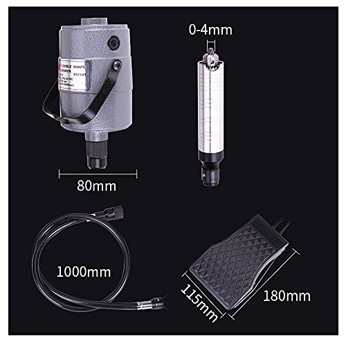 Flex Shaft Grinder Carver Rotary Tool Hanging Carving Multi-function Metalworking Tools, Foot Pedal Control, 30pcs, for carving, buffing, drilling, polishing, sanding, cutting, cleaning - style: 380W, 0.3-4mm Chuck