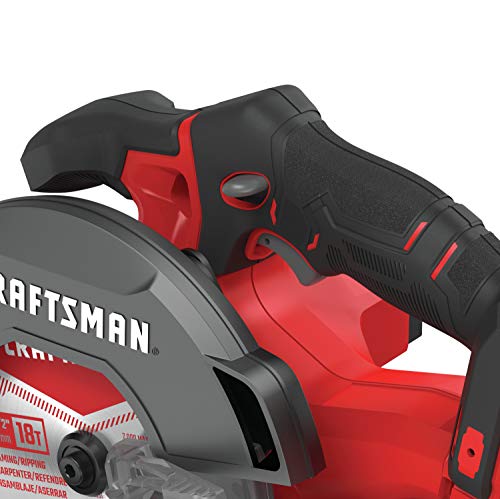 CRAFTSMAN V20 Cordless Circular Saw Kit, 6-1/2 inch, Battery and Charger Included (CMCS500M1)