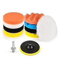 Kshineni Car Buffer Pads 6 Inch Buffing Polishing Pads, 11 Pcs Drill Buffing Kit, Auto Polisher Pads Car Foam Drill for Automotive Polishing, Waxing, Sanding, Sealing Glaze - size: 6Inch-11pcs