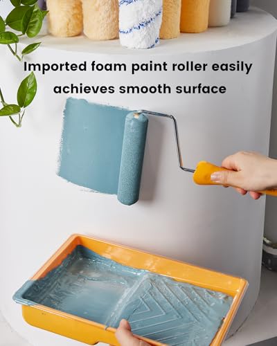 voomey 15 Pcs 6 Inch Paint Roller Kit with Small Paint Roller - style: 15pcs 6inch paint roller kit