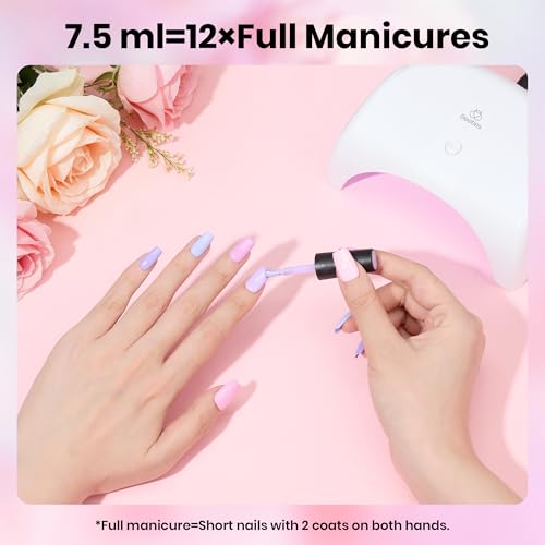 Beetles Purple Gel Polish Set, Floral Reverie Collection,6 Colors - color: Floral Reverie
