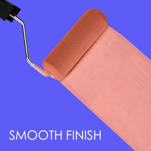 Allgala Foam Paint Roller, 24 Pack 4 inch Shedless High Density Foam Mini Paint Roller Cover for Trim Wall Funiture Doors Cabinets, Cupboards - size: 4" Foam (Pack of 24)