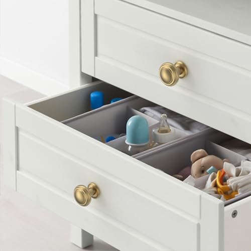 Amerdeco 10 Pack Champagne Bronze Cabinet Knobs Single Hole Cabinet Pulls 1 Inch Drawer Knobs for Bathroom Cabinets ZH0086 - color: Champagne Bronze, size: 1" Single Hole