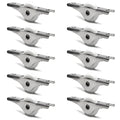 MroMax 10Pcs 23mm/0.91" Dia Screen Door Rollers Nylon White Sliding Wheel Electroplating Sliding Wheel with Stainless Steel Shell for Garage Screen Door - color: 10pcs White Wheel