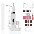 Nail Drill Kit,Nail File Cordless Nail Drill Machine for Gel Powder Nails,Professional Portable Manicure Pedicure Rechargeable Lightweight for Home Salon Use