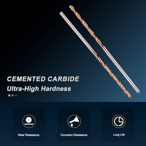 PATIKIL 1.4mm Drill Bit Carbide for Stainless Steel Hard Metal 130° 10 Pack - size: 1.4mm