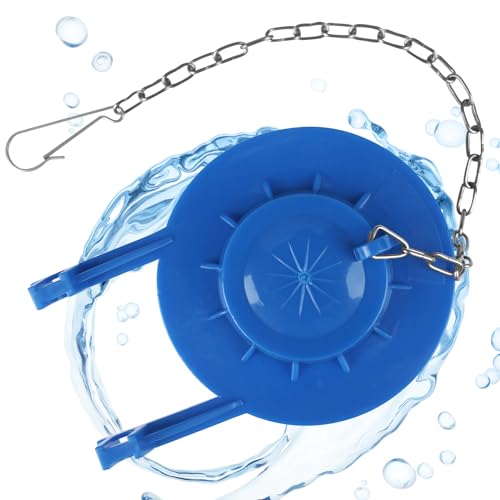 Universal Toilet Flapper Replacement 2 Inch - Compatible with Most American Standard Kohler Fluidmaster Toto Gerber Toilets Tank Water Saving Rubber Flush Valve Flapper with Stainless Chain Blue 1Pack - style: 2 inch-1 Pack