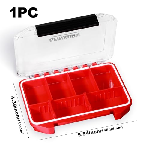 Geinxurn IPX4 Waterproof Small Storage Parts Organizer, Small Parts Case with Removable Dividers, Screwdriver Bit Set Box(1 Boxes) - size: 1pcs Box