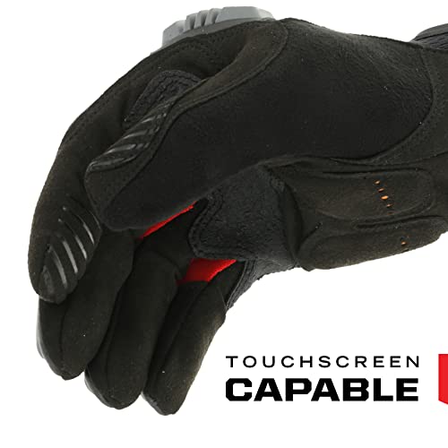 Mechanix Wear M-Pact Touchscreen Work Gloves, Large, Red/Black - color: Black/Red, size: Large