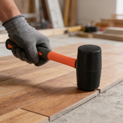 ZOENHOU 3 PCS 16oz 24oz 32oz Black Rubber Mallet Hammer, Solid Rubber Mallet Head with Non Slip Handle, Rubber Hammer for All Projects - color: Black, size: 16Oz 24Oz 32Oz