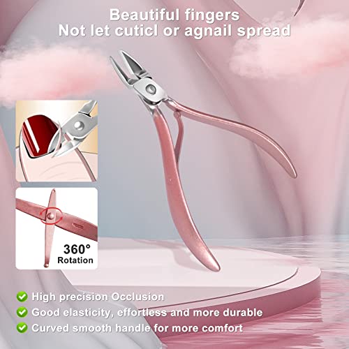 Women Manicure kit Professional sat Nail Set kit Pedicure Kit 30 in 1 Nail Clippers for Women Grooming Nail Care kit with Luxurious Travel Case Pink - color: 30 in 1 Pink